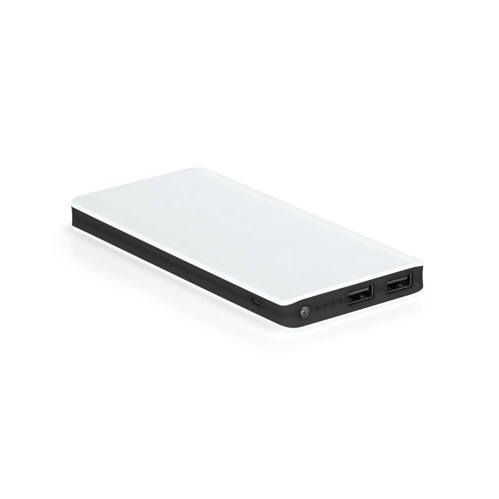 LUMINA X. Bateria portátil em ABS com LED e capacidade de 10'000 mAh