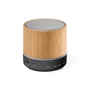 RE-GLASHOW. Caixa de som portátil em bambu e ABS 100% reciclado com microfone e autonomia de 4h30