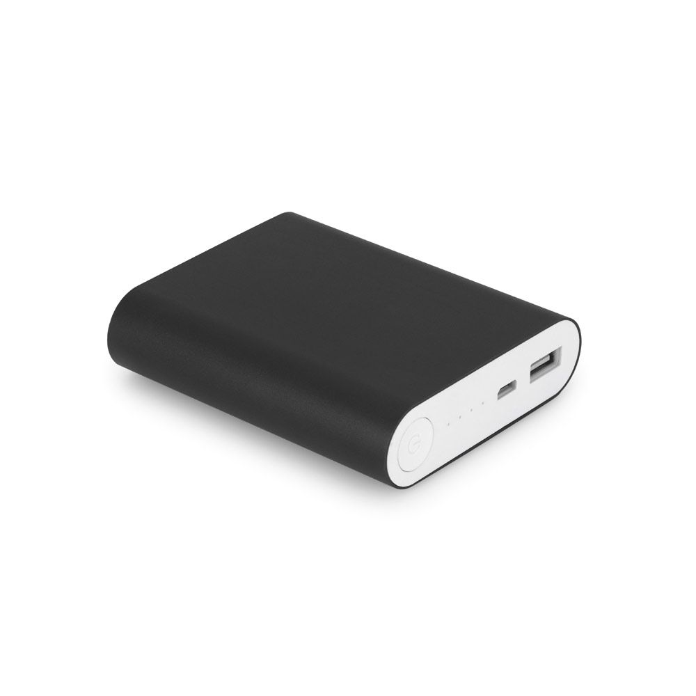 EMLYN. Bateria portátil em alumínio e bateria de lítio com capacidade de 8'000 mAh
