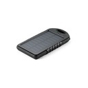 DAY. Bateria portátil solar em ABS com painel solar, LED e capacidade de 2'000 mAh