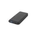 BECKER 10. Bateria portátil em ABS 100% reciclado com carregador wireless super-rápido 15W e capacidade de 10'000 mAh
