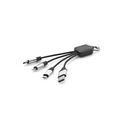 YALOW. Cabo USB de carregamento rápido 3 em 1 com corpo em PET 100% reciclado