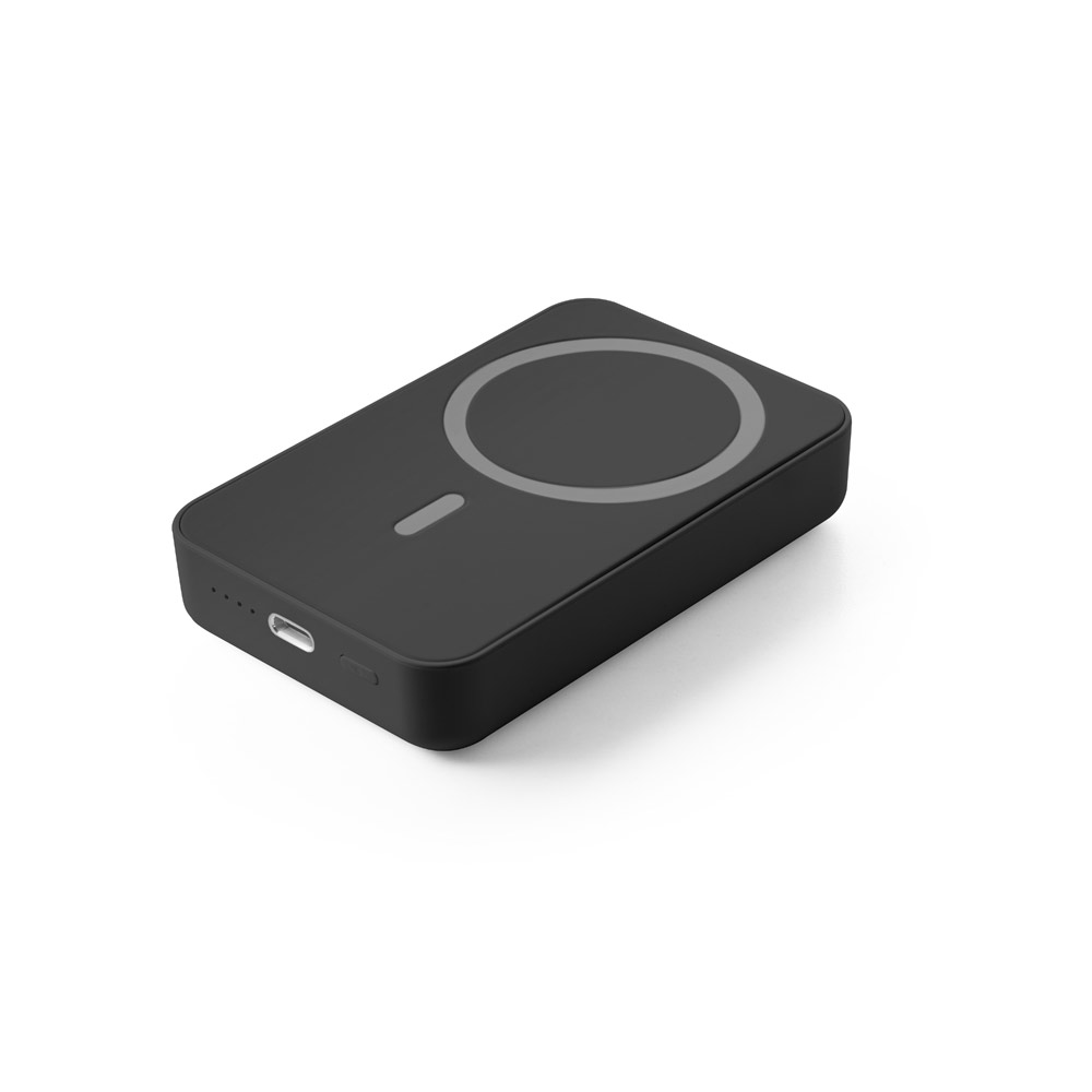AMPERE 10. Bateria portátil em ABS 100% reciclado e bateria em lítio com capacidade de 10'000 mAh