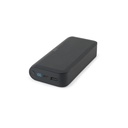 BECKER 20. Bateria portátil em ABS 100% reciclado com carregador wireless super-rápido 15W e capacidade de 20'000 mAh