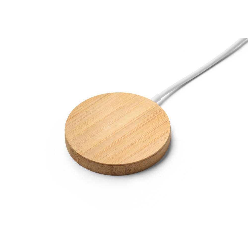 DAIMLER. Carregador magnético wireless super-rápido em bambu 15 W