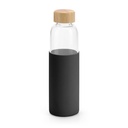 DAKAR. Squeeze em vidro borossilicato com tampa em bambu 600 mL