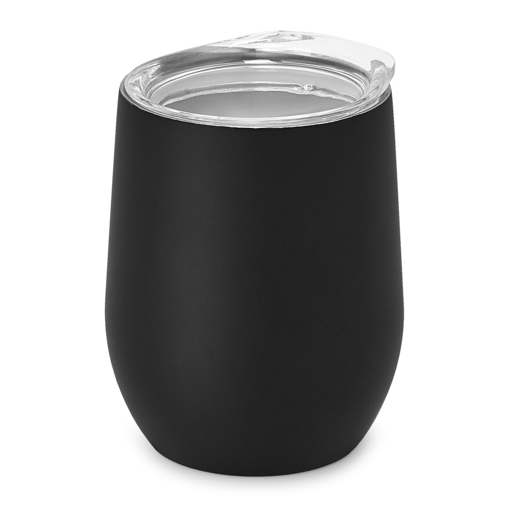HYGGE. Copo de viagem em aço inox, térmico com parede dupla isolada a vácuo e acabamento mate 400 mL