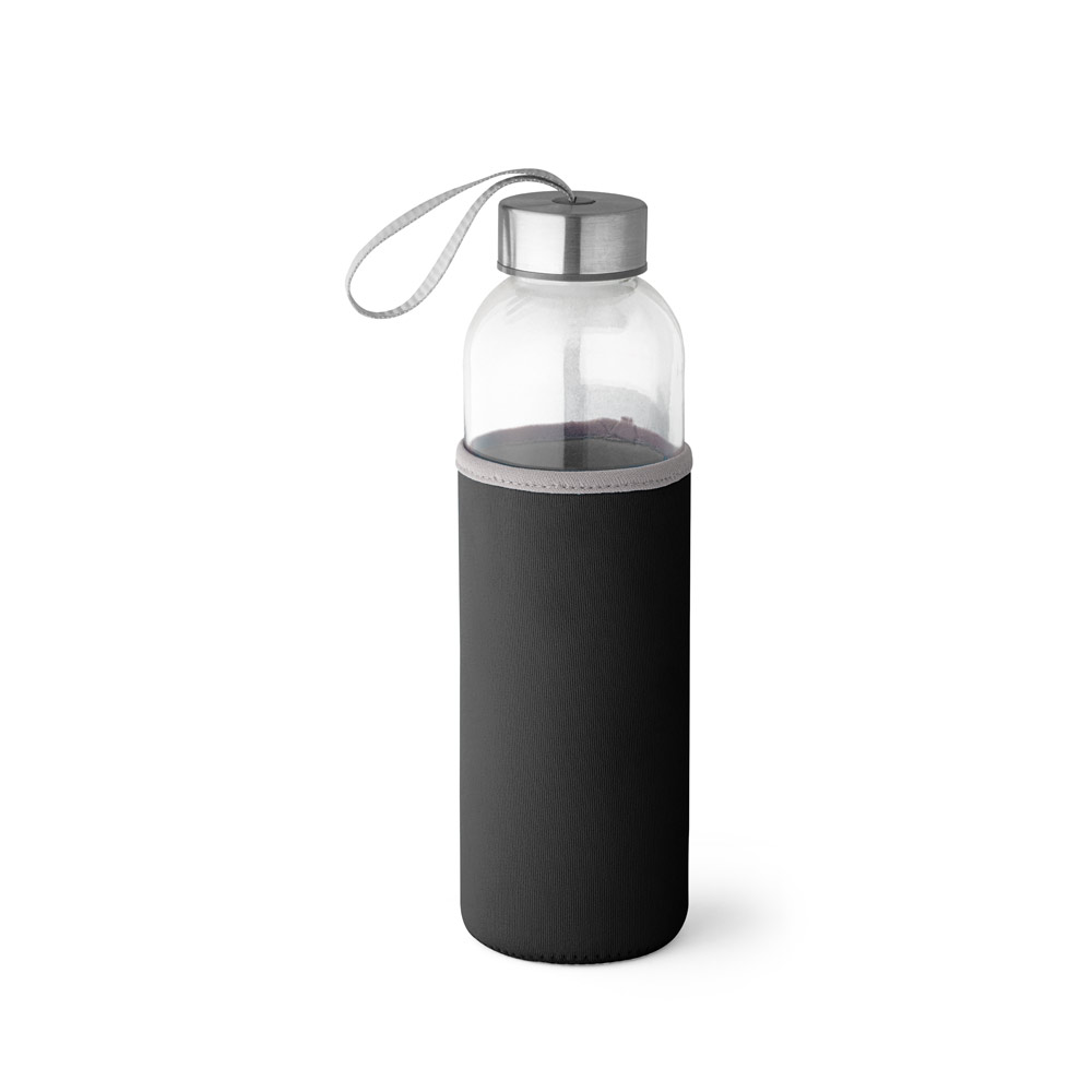 RAISE. Squeeze em vidro e tampa em aço inox com alça 520 mL