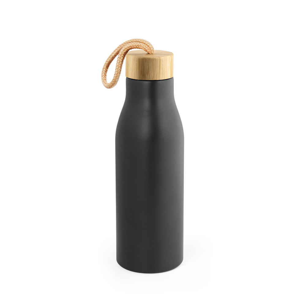 TOOMEY. Squeeze em aço inox 90% reciclado, de parede simples e acabamento em mate 570 mL