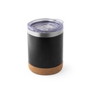 SOLBERG TUMBLER. Copo de viagem em aço inox térmico, com parede dupla isolada a vácuo 400 mL