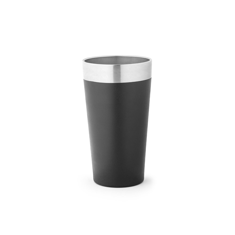 HALPERT. Copo de viagem em aço inox térmico, com parede dupla isolada a vácuo 540 mL