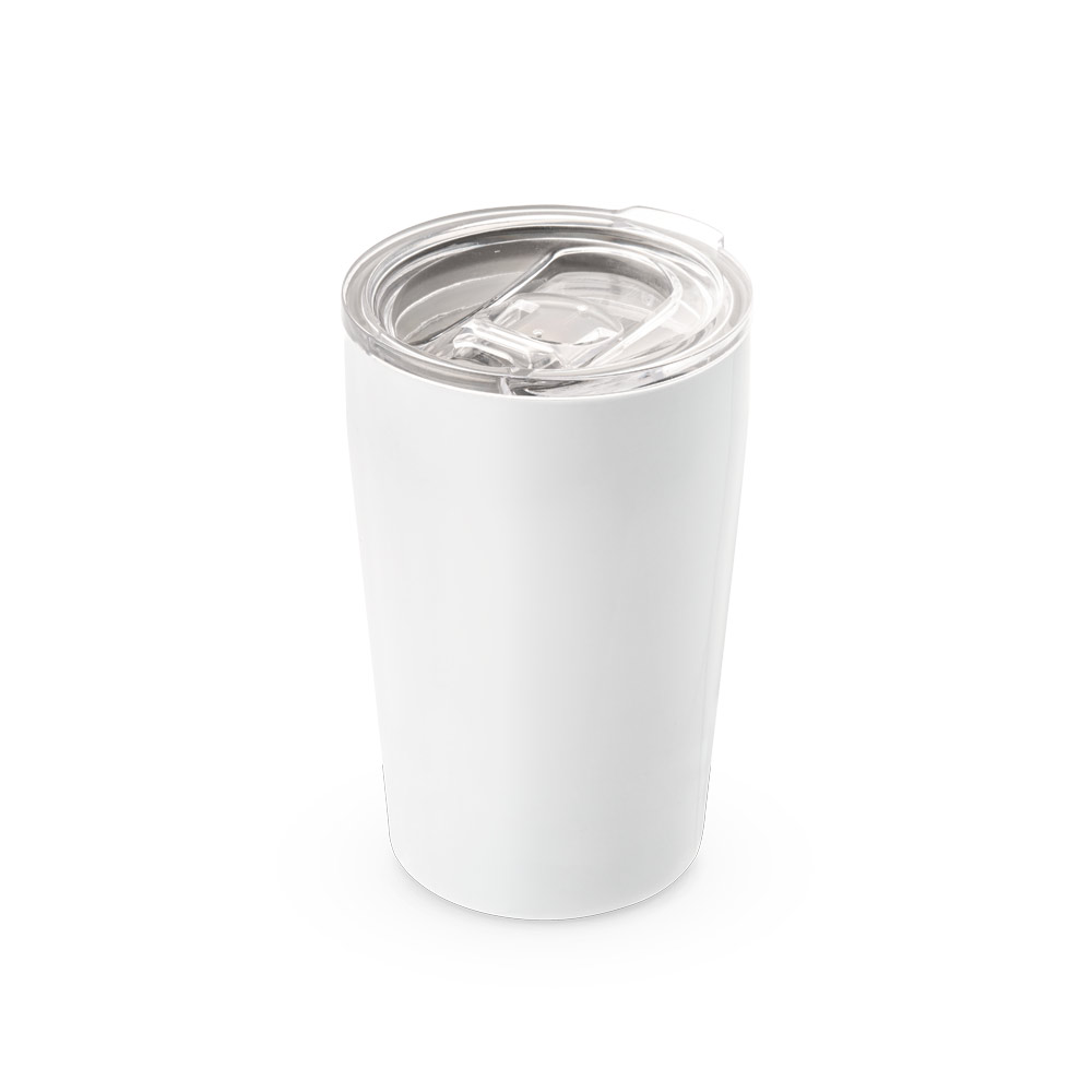 SLIDER. Copo de viagem para sublimação em aço inox de parede dupla térmica, isolada a vácuo 380 mL