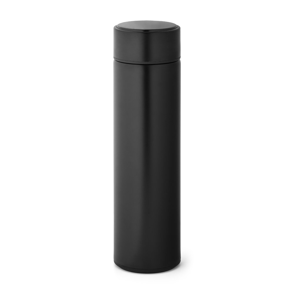 ROSSI. Garrafa em aço inox de parede dupla térmica, isolada a vácuo 450 mL