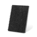 MISHIMA. Caderno A5 de capa semi-rígida em feltro 100% reciclado, com argolas e 160 páginas pautadas