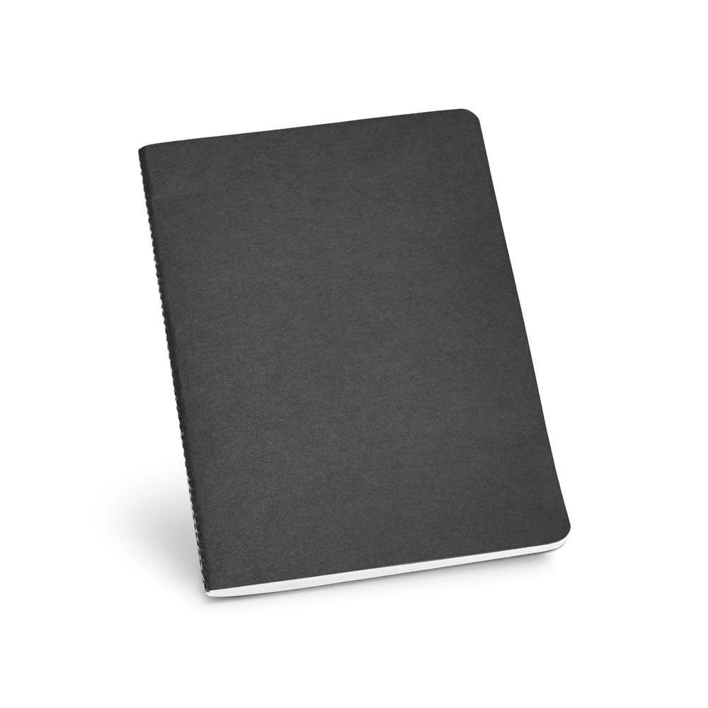 ECOWN. Caderno A5 de capa flexível em cartão kraft reciclado com 80 páginas pautadas recicladas