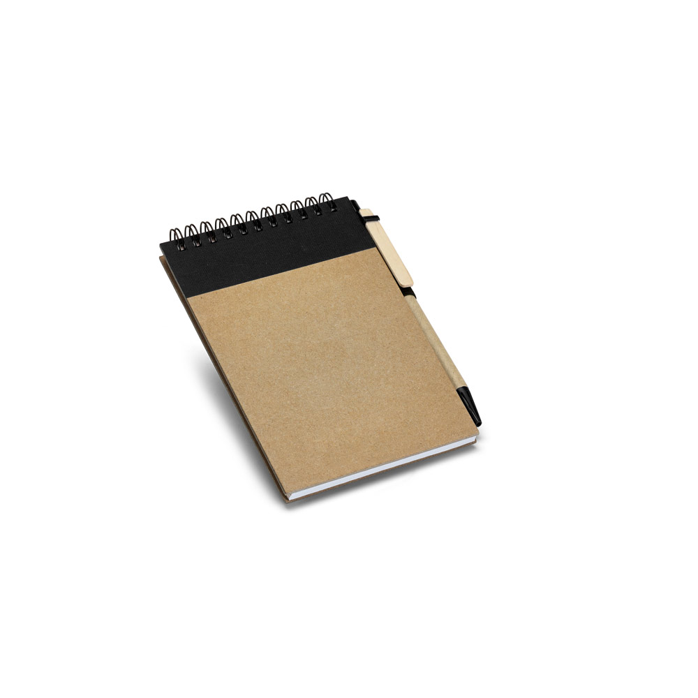 RINGORD. Caderno de bolso espiral de capa dura com 120 páginas lisas recicladas