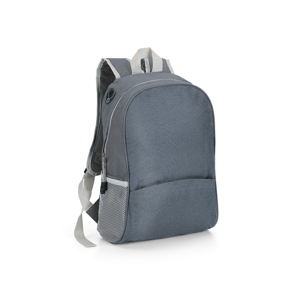 CITY. Mochila em 600D com saída para fone de ouvido 12 L