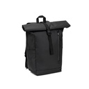 OSASCO BPACK. Mochila "Roll top" com design em sistema de fecho que permite enrolar a parte superior em poliéster reciclado 600D de alta densidade com revestimento resistente á água 20 L