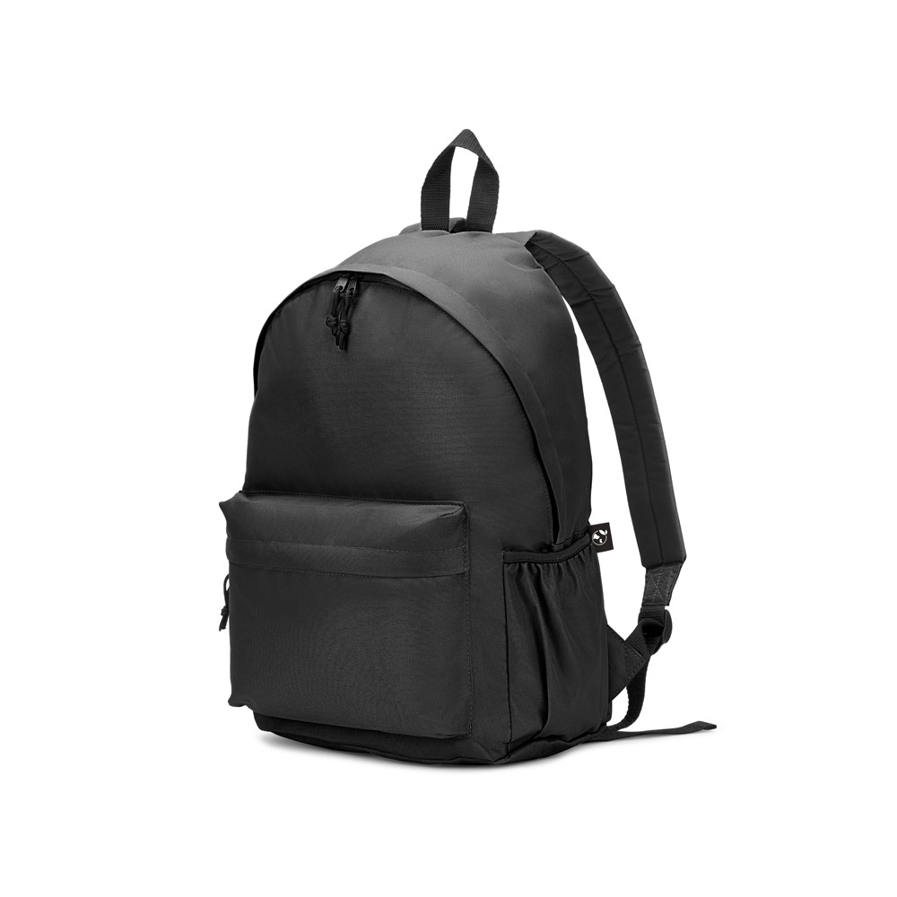 ROSARIO. Mochila em poliéster reciclado 600D com bolso frontal espaçoso 18 L