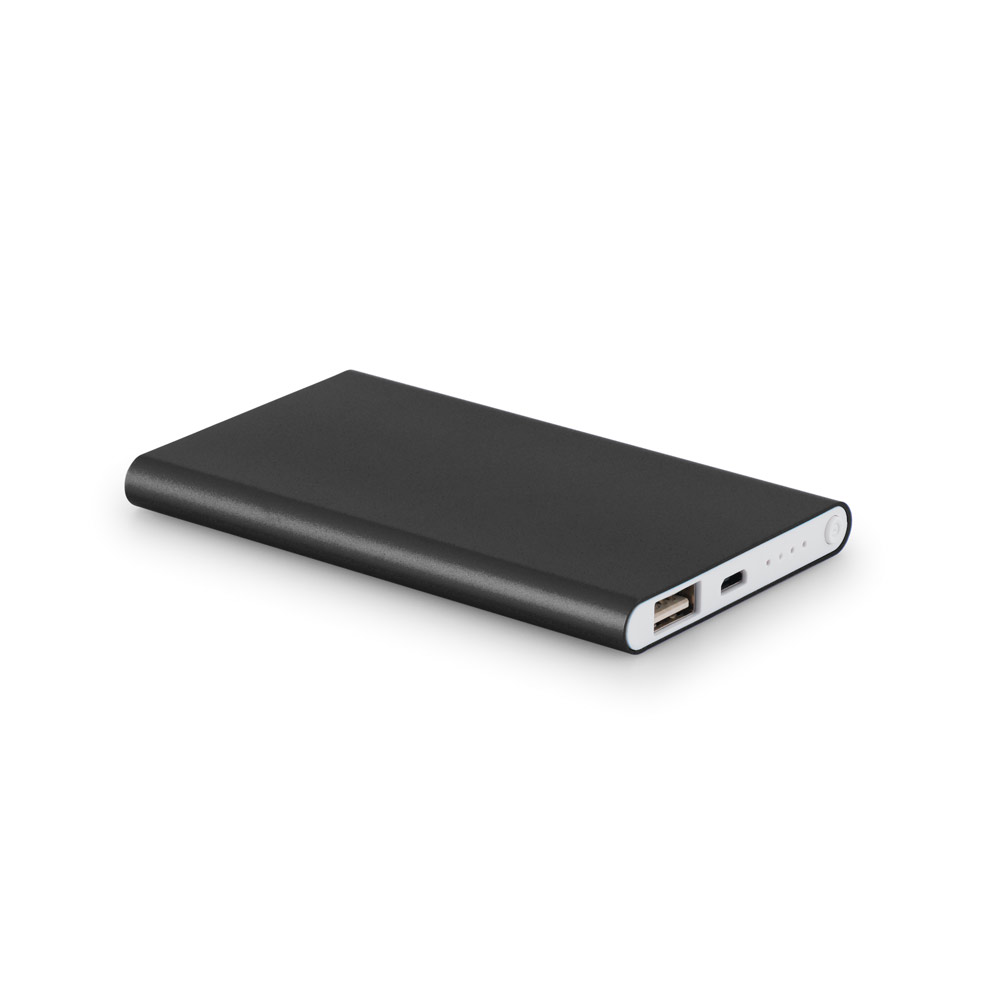 COULOMB 4'0. Bateria portátil slim em alumínio com capacidade de 4'000 mAh