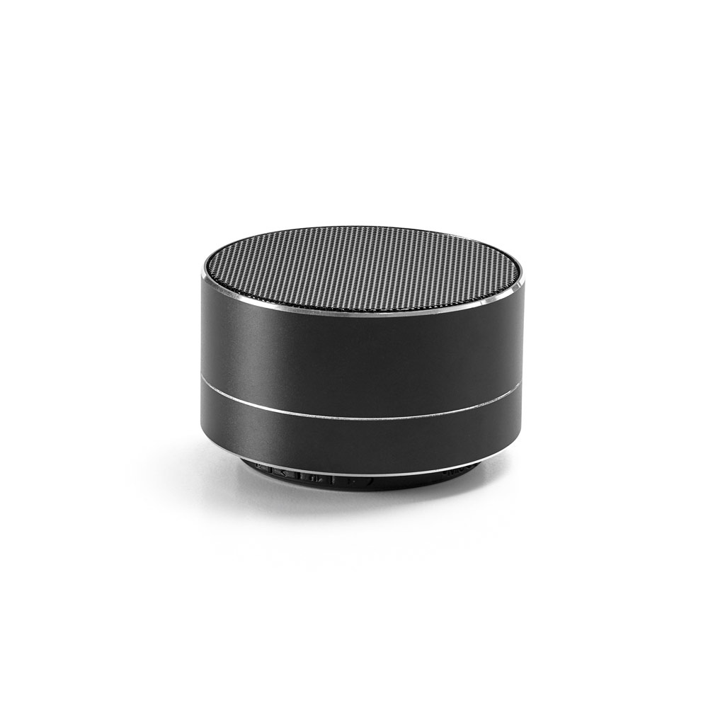 FLOREY II. Caixa de som em alumínio 100% reciclado com microfone e autonomia de 3h