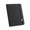 STIGGER. Pasta A4 em poliéster 100% reciclado 300D com caderno com 40 páginas pautadas