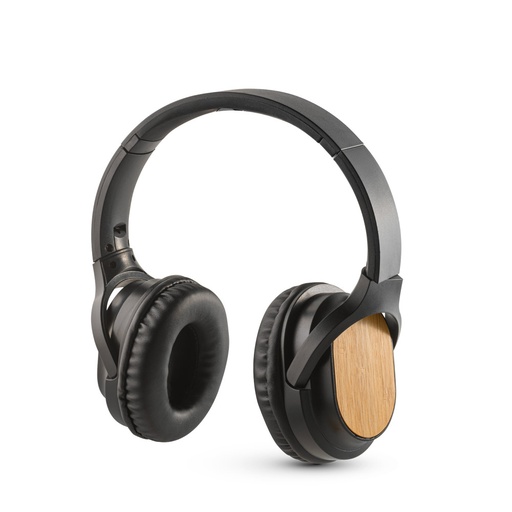 [97126-103] GOULD. Fones de ouvido wireless em bambu e ABS com autonomia de 5h