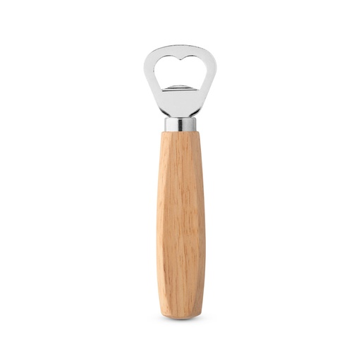 [94134-150] HOLZ. Abridor de garrafas em metal com cabo em madeira