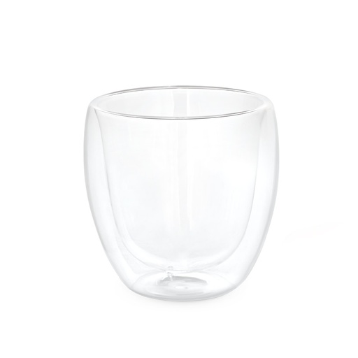 [94785-110] AMERICANO. Copo em vidro borossilicato com parede dupla isolada a ar 220 mL