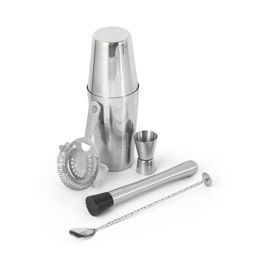 [94043-107] BRAMBLE. Set de coquetel com 6 peças em aço inox