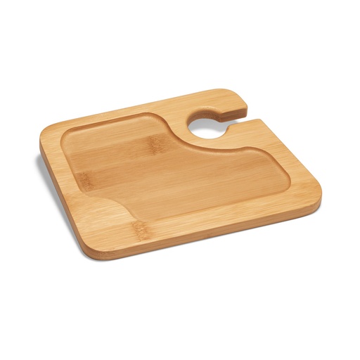 [93829-160] FABRIS. Prato em bambu com suporte para copo
