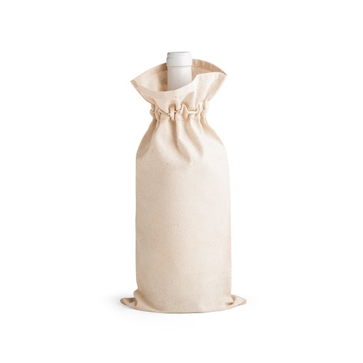 [92883-160] JEROME. Sacola para garrafa em 100% algodão(180 g/m²)