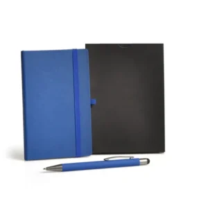Caderneta P/ Anotações Com Caneta – Azul BoxImport