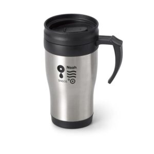 Caneca para viagem em aço inox e PP 420 mL NOAH BoxImport 2996ST