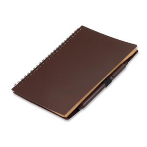 Caderno P/ Anot. C/ Caneta Fibra De Cafe BoxImport 2351X